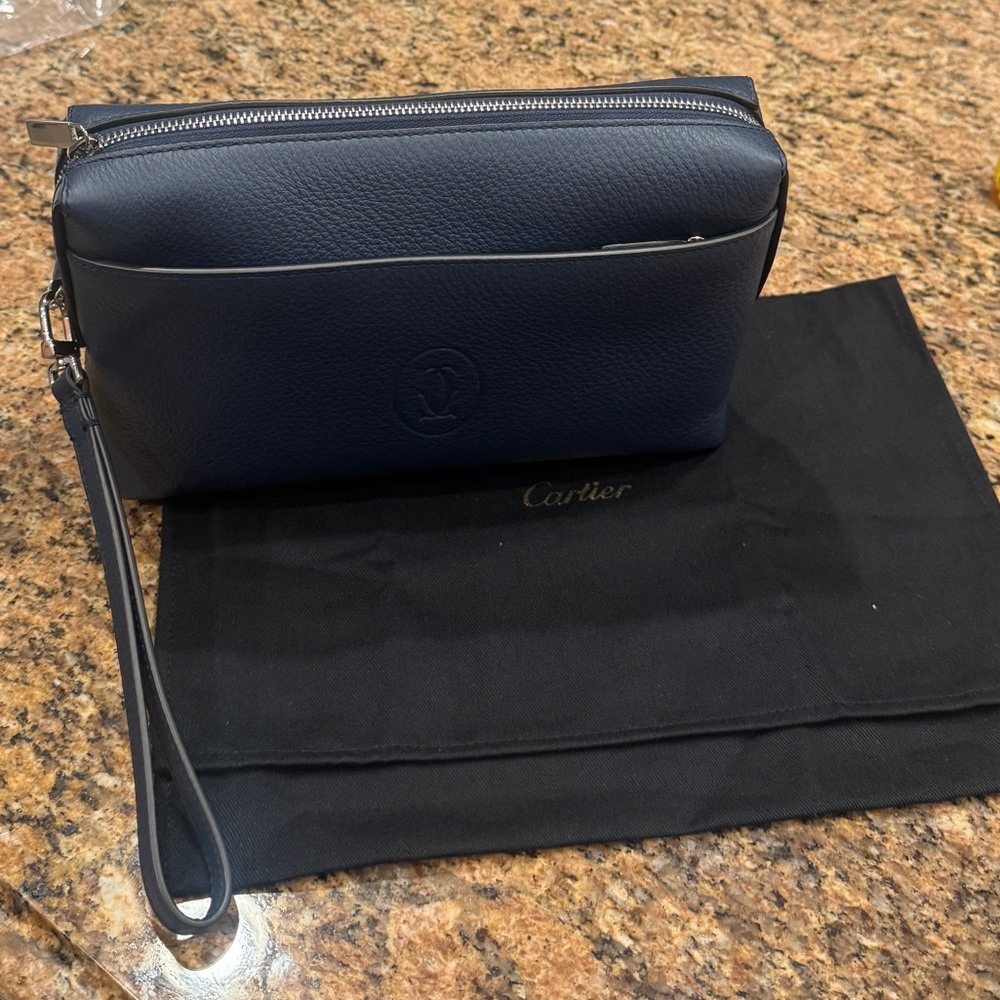 Cartier Must Square Pouch Navy